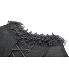 Darkinlove Women's Gothic Lace Ruffled Collar Flared Sleeved Dress