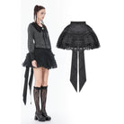 Darkinlove Women's Gothic Lace Ruffled Tail Skirt