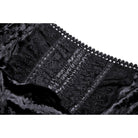 Darkinlove Damen-Gothic-Kleid aus Samt mit Spitzenärmeln