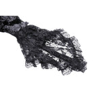 Darkinlove Damen-Gothic-Kleid aus Samt mit Spitzenärmeln