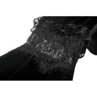 Darkinlove Women's Gothic Lace Splice Flare Sleeve Velvet Cape