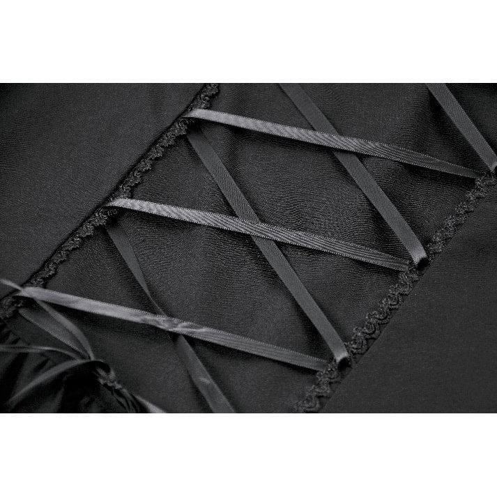 Darkinlove Women's Gothic Lace Square-cut Collar Dress