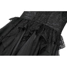 Darkinlove Women's Gothic Lace-tiered Off-Shoulder Slip Dress
