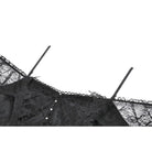 Darkinlove Women's Gothic Lace-tiered Off-Shoulder Slip Dress