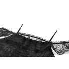 Darkinlove Women's Gothic Lace-tiered Off-Shoulder Slip Dress