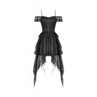 Darkinlove Women's Gothic Lace-tiered Off-Shoulder Slip Dress