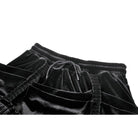 Darkinlove Women's Gothic Lace Trims Ruffled Layered Velvet Skirt