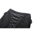 Darkinlove Women's Gothic Lace-up Mesh Splice Lace Fishtailed Skirt