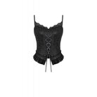 Darkinlove Women's Gothic Lace-up Pleated Bustier