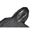 Darkinlove Women's Gothic Lace-up Plunging V-neck Lace Hood Flare Sleeve Blouse