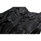 Darkinlove Women's Gothic Lace-up Ruffle Flare Sleeve Maxi Dress Black