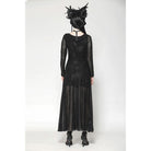 Darkinlove Women's Gothic Lace-up Spiderweb Witch Dress