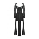 Darkinlove Women's Gothic Lace-up Spiderweb Witch Dress