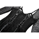 Darkinlove Women's Gothic Lace-up Spiderweb Witch Dress