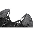 Darkinlove Women's Gothic Lace-up Spiderweb Witch Dress