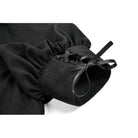 Darkinlove Women's Gothic Lace-up Square-cut Collar Puff Short Sleeved Dress