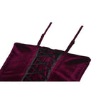 Darkinlove Women's Gothic Lacing-up Velet Tank Top