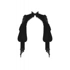 Darkinlove Women's Gothic Lantern Sleeved Lace Splice Velvet Cape