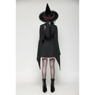 Darkinlove Women's Gothic Lapel Collar Flared Sleeved Witch Dress