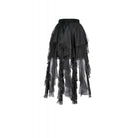 Darkinlove Women's Gothic Layered Lace Mesh Streamer Skirt