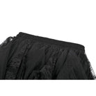 Darkinlove Women's Gothic Layered Lace Mesh Streamer Skirt