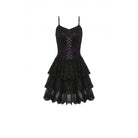 Darkinlove Women's Gothic Layered Lace Slip Dress