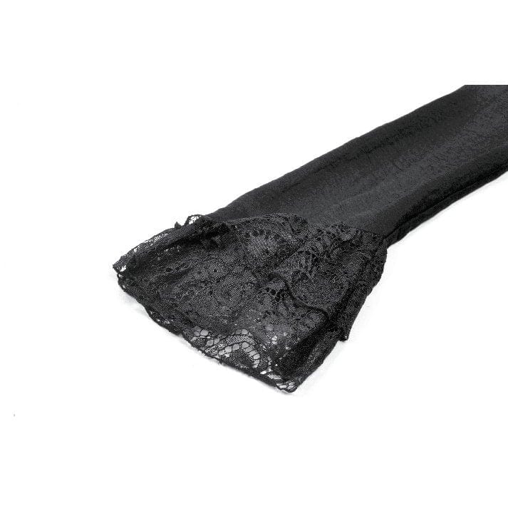 Darkinlove Women's Gothic Layered Lace-up Square-cut Collar Dress