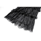 Darkinlove Women's Gothic Layered Ruffle Floral Lace Maxi Skirt