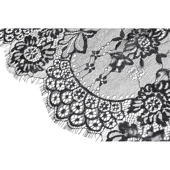 Darkinlove Women's Gothic Layered Ruffle Floral Lace Maxi Skirt
