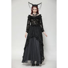 Darkinlove Women's Gothic Layered Ruffled Lace Shirt