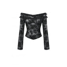 Darkinlove Women's Gothic Layered Ruffled Lace Shirt