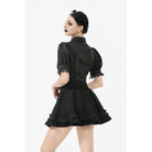 Darkinlove Women's Gothic Lolita Bowknot Waist Short Pleated Skirt