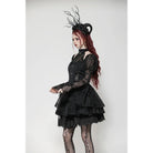 Darkinlove Women's Gothic Lolita Puff Sleeved Bubble Grad Dress