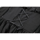 Darkinlove Women's Gothic Moon Layered Ruffled Off Shoulder Slip Dress