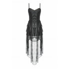 Darkinlove Women's Gothic Multi-Layered Lace Fishtail Slip Dress