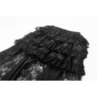 Darkinlove Women's Gothic Multilayer High/Low Lace Skirt
