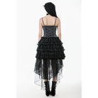 Darkinlove Women's Gothic Multilayer High/Low Lace Skirt