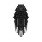 Darkinlove Women's Gothic Multilayer High/Low Lace Skirt