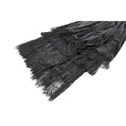 Darkinlove Women's Gothic Multilayer Lace Splice Ruffled Velvet Skirt