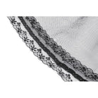 Darkinlove Women's Gothic Multilayer Ruched Skirt with Mesh Tail