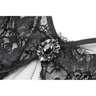 Darkinlove Women's Gothic Multilayer Sheer Mesh Dress