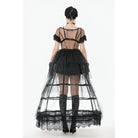 Darkinlove Women's Gothic Multilayer Sheer Mesh Dress