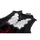 Darkinlove Women's Gothic Off Shoulder Lace Splice Dress