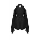 Darkinlove Women's Gothic Off Shoulder Lace Splice Dress