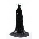 Darkinlove Damen Gothic Off Shoulder Lace-up Mesh Bluse