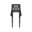 Darkinlove Damen Gothic Off Shoulder Lace-up Mesh Bluse