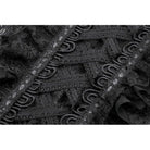 Darkinlove Women's Gothic Off Shoulder Ruffles Lace Top