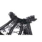 Darkinlove Women's Gothic Off-the-Shoulder High/Low Lace Evening Dress