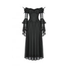 Darkinlove Women's Gothic Off-the-Shoulder Lace Splice Ball Gown Dress