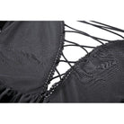 Darkinlove Women's Gothic Off-the-Shoulder Lace Splice Ball Gown Dress